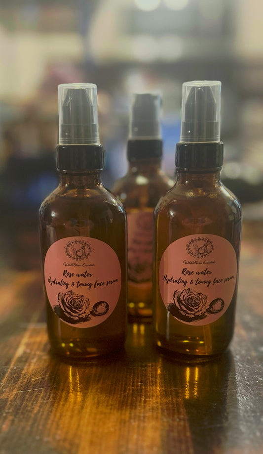 Rose water face serum