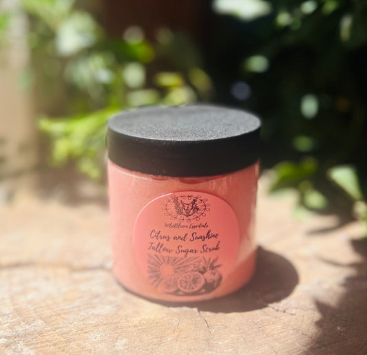 Tallow sugar scrub